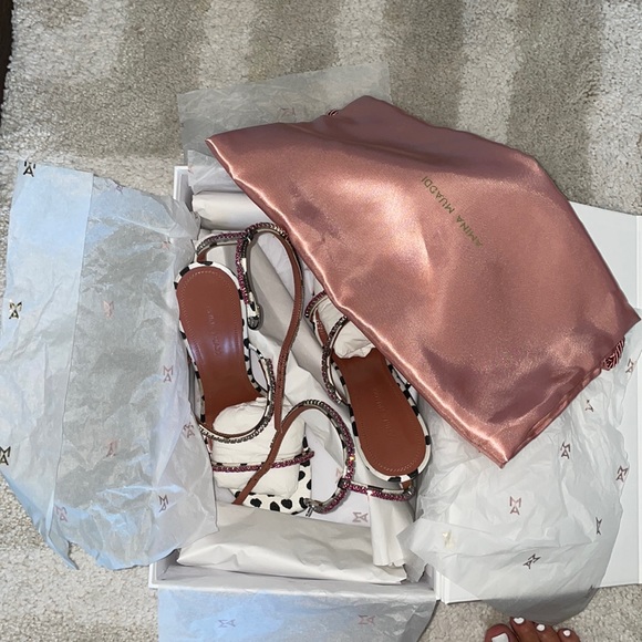 Amina muaddi Gilda sandals in Dalmatian - Picture 3 of 6